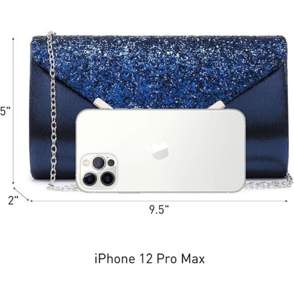 Women Evening Bags Formal Clutch Purses for Wedding Party Prom Handbags - Picture 5 of 7